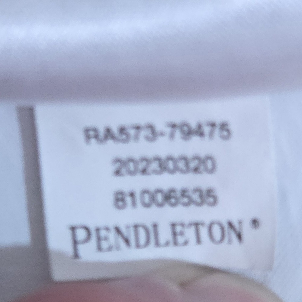 Pendleton Shirt Mens Large Orange Plaid Flannel Button Up Longsleeve Yellow - Picture 9 of 10